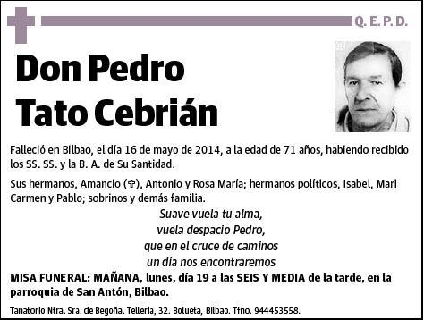 TATO CEBRIAN,PEDRO