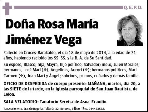 JIMENEZ VEGA,ROSA MARIA