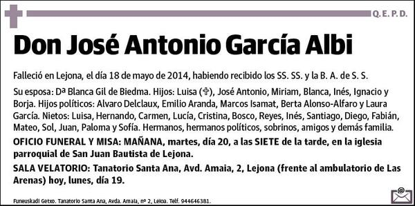 GARCIA ALBI,JOSE ANTONIO