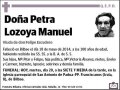 LOZOYA MANUEL,PETRA