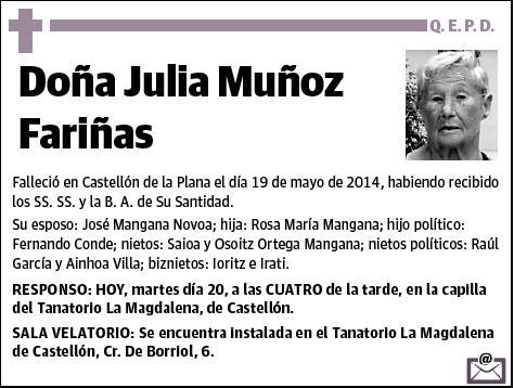 MUÑOZ FARIÑAS,JULIA