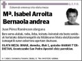 ARROITA BERNAOLA,Mª ISABEL