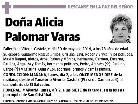 PALOMAR VARAS,ALICIA