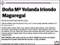 IRIONDO MAGUREGUI,Mª YOLANDA