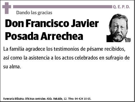 POSADA ARRECHEA,FRANCISCO JAVIER