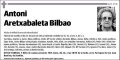 ARETXABALETA BILBAO,ANTONI