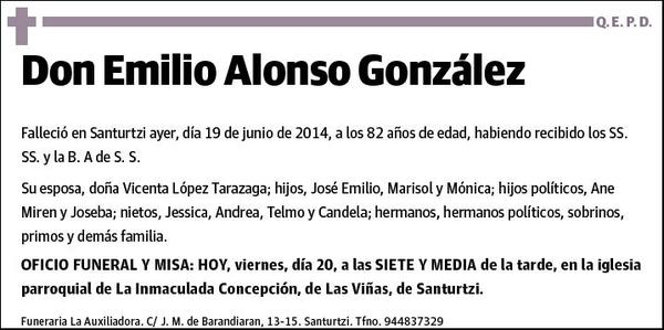 ALONSO GONZALEZ,EMILIO