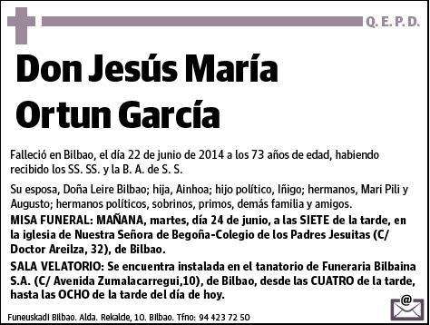 ORTUN GARCIA,JESUS MARIA