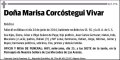 CORCOSTEGUI VIVAR,MARISA