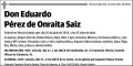 PEREZ DE ONRAITA SAIZ,EDUARDO