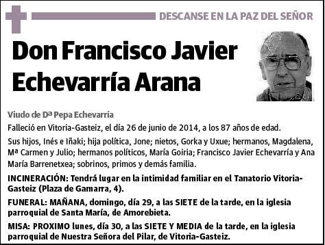 ECHEVARRIA ARANA,FRANCISCO JAVIER