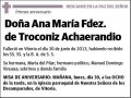 FERNANDEZ DE TROCONIIZ ACHAERANDIO,ANA MARIA