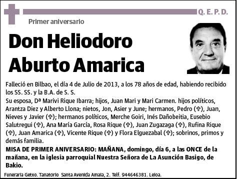 ABURTO AMARICA,HELIODORO
