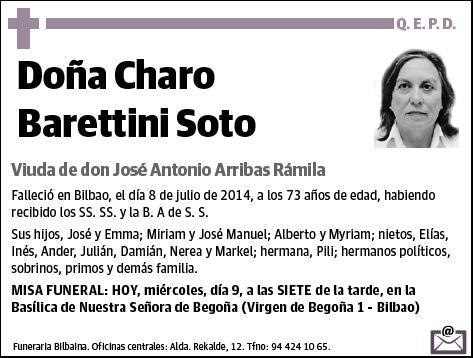BARETINNI SOTO,CHARO