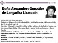 GONZALEZ DE LANGARIKA LIZASOAIN,ALEXANDERE