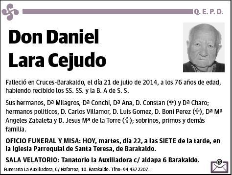 LARA CEJUDO,DANIEL