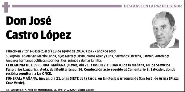 CATRO LOPEZ,JOSE