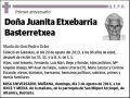 ETXEBARRIA BASTERRETXEA,JUANITA