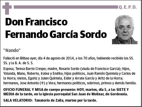 GARCIA SORDO,FRANCISCO FERNANDO