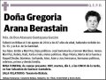 ARANA BERISTAIN,GREGORIA