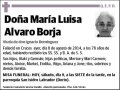 ALVARO BORJA,MARIA LUISA