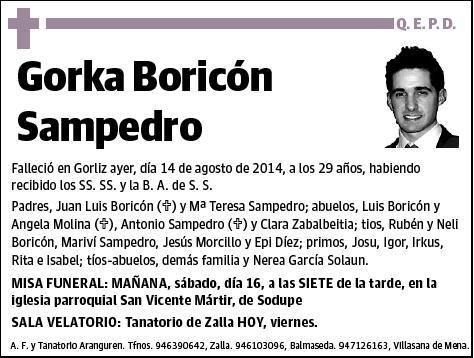 BORICON SAMPEDRO,GORKA