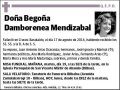 DAMBORENEA MENDIZABAL,BEGOÑA