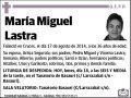 MIGUEL LASTRA,MARIA