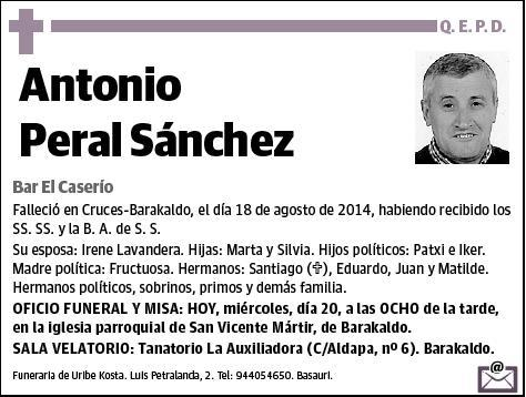 PERAL SANCHEZ,ANTONIO