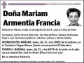 ARMENTIA FRANCIA,MARIAM