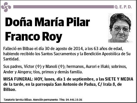 FRANCO ROY,MARIA PILAR