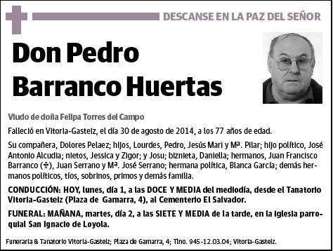 BARRANCO HUERTAS,PEDRO