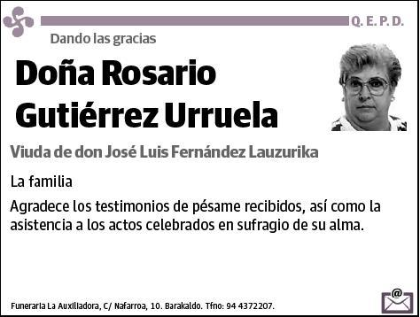 GUTIERREZ URRUELA,ROSARIO
