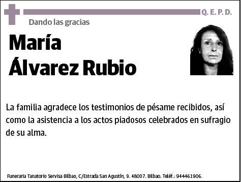 ALVAREZ RUBIO,MARIA