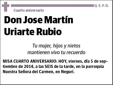 URIARTE RUBIO,JOSE MARTÍN