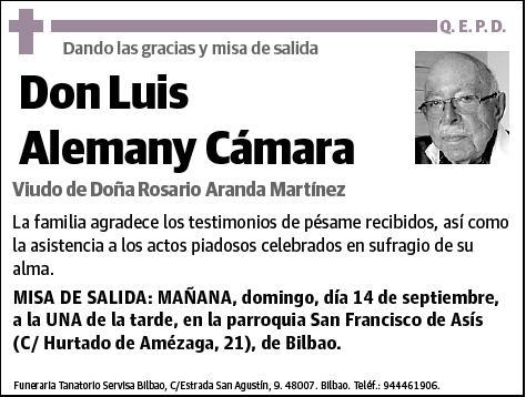 ALEMANY CAMARA,LUIS