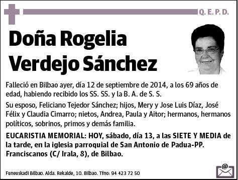 VERDEJO SANCHEZ,ROGELIA