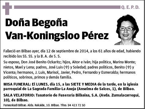 VAN-KONINGSLOO PEREZ,BEGOÑA