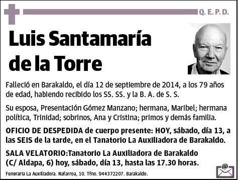 SANTAMARIA DE LA TORRE,LUIS