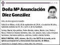 DIEZ GONZALEZ,Mª ANUNCIACION