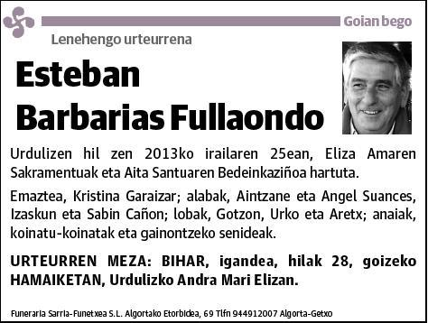 BARBARIAS FULLAONDO,ESTEBAN