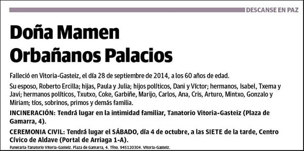 ORBAÑANOS PALACIOS,MANEN