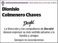 COLMENERO CHAVES,DIONISIO