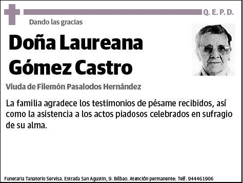 GÓMEZ CASTRO,LAUREANA