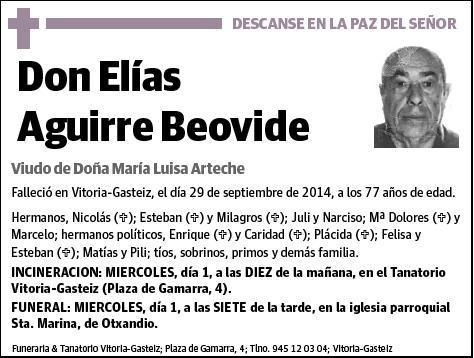 AGUIRRE BEOVIDE,ELIAS
