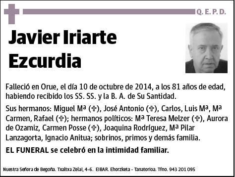 IRIARTE EZCURDIA,JAVIER