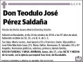PEREZ SALDAÑA,TEODULO JOSE