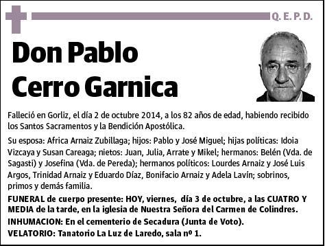 CERRO GARNIKA,PABLO