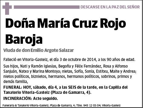 ROJO BAROJA,MARIA CRUZ
