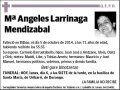 LARRINAGA MENDIZABAL,Mª ANGELES